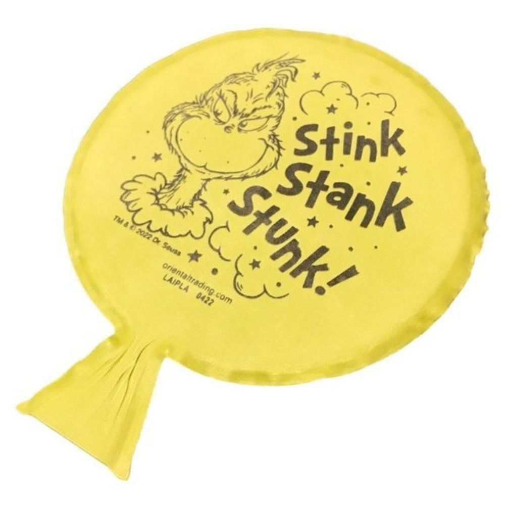 Dr. Seuss The Grinch Mini Whoopee Cushions green gag gift stocking‎ stuffer